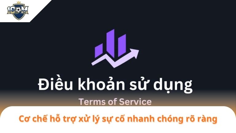 Điều Khoản Sử Dụng 6 Cơ chế hỗ trợ xử lý sự cố nhanh chóng rõ ràng