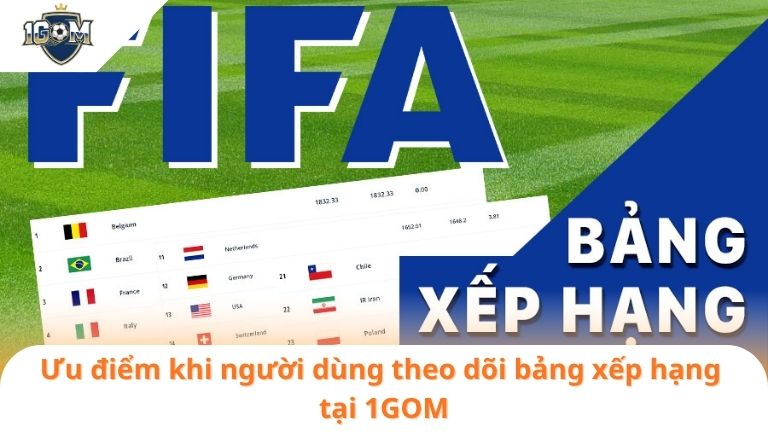 Bảng Xếp Hạng 4 Ưu điểm khi người dùng theo dõi bảng xếp hạng tại 1GOM